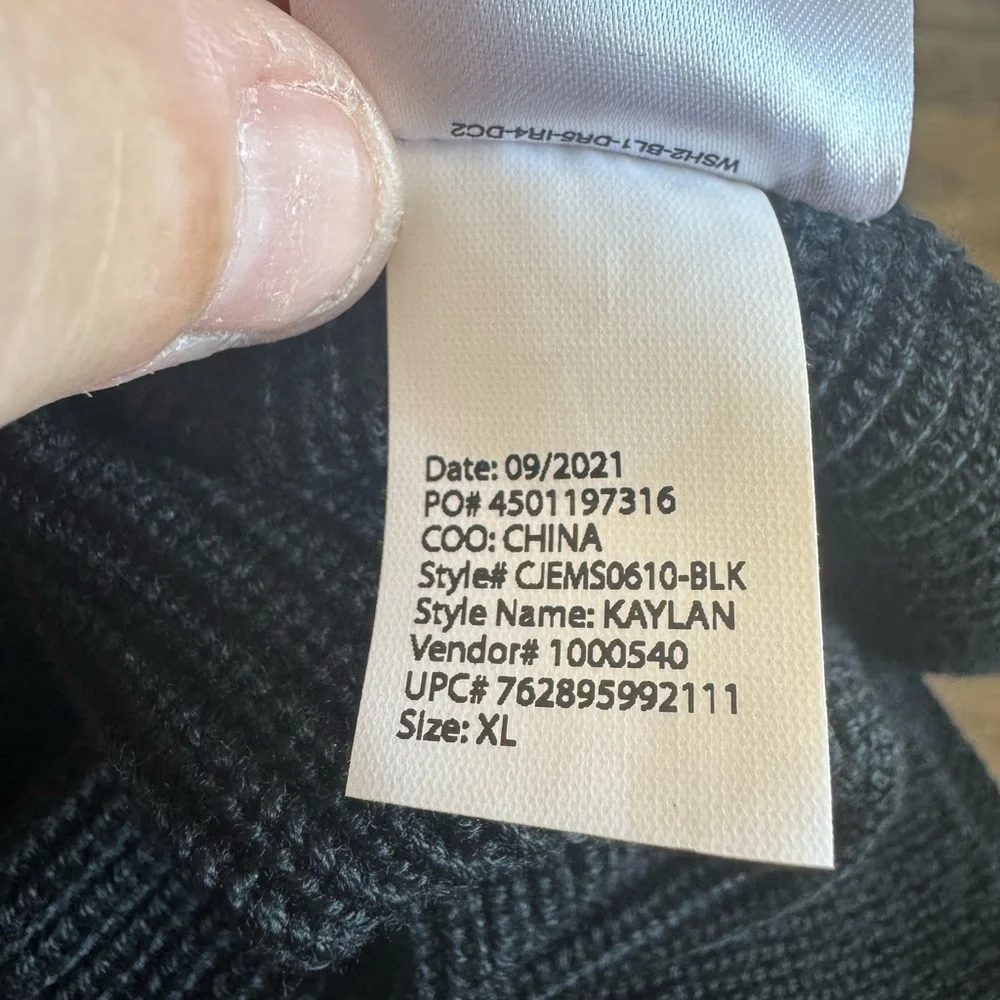 Ella Moss Black V-Neck Sweater
